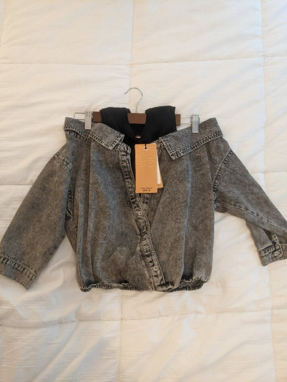 Vero Moda Denim Off-Shoulder Top/Jacket | Shanghai Exclusive | NWT S/OS